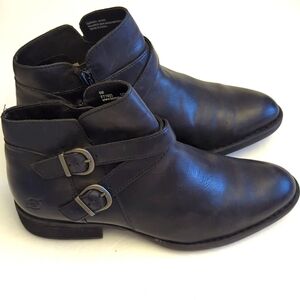 Ladies Born Black Ankle Boots